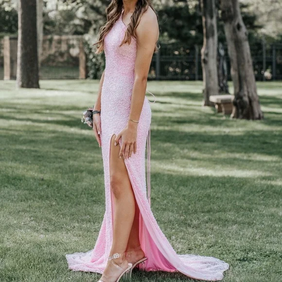 Sherri Hill | Dresses | Light Pink Sequin Dress | Poshmark
